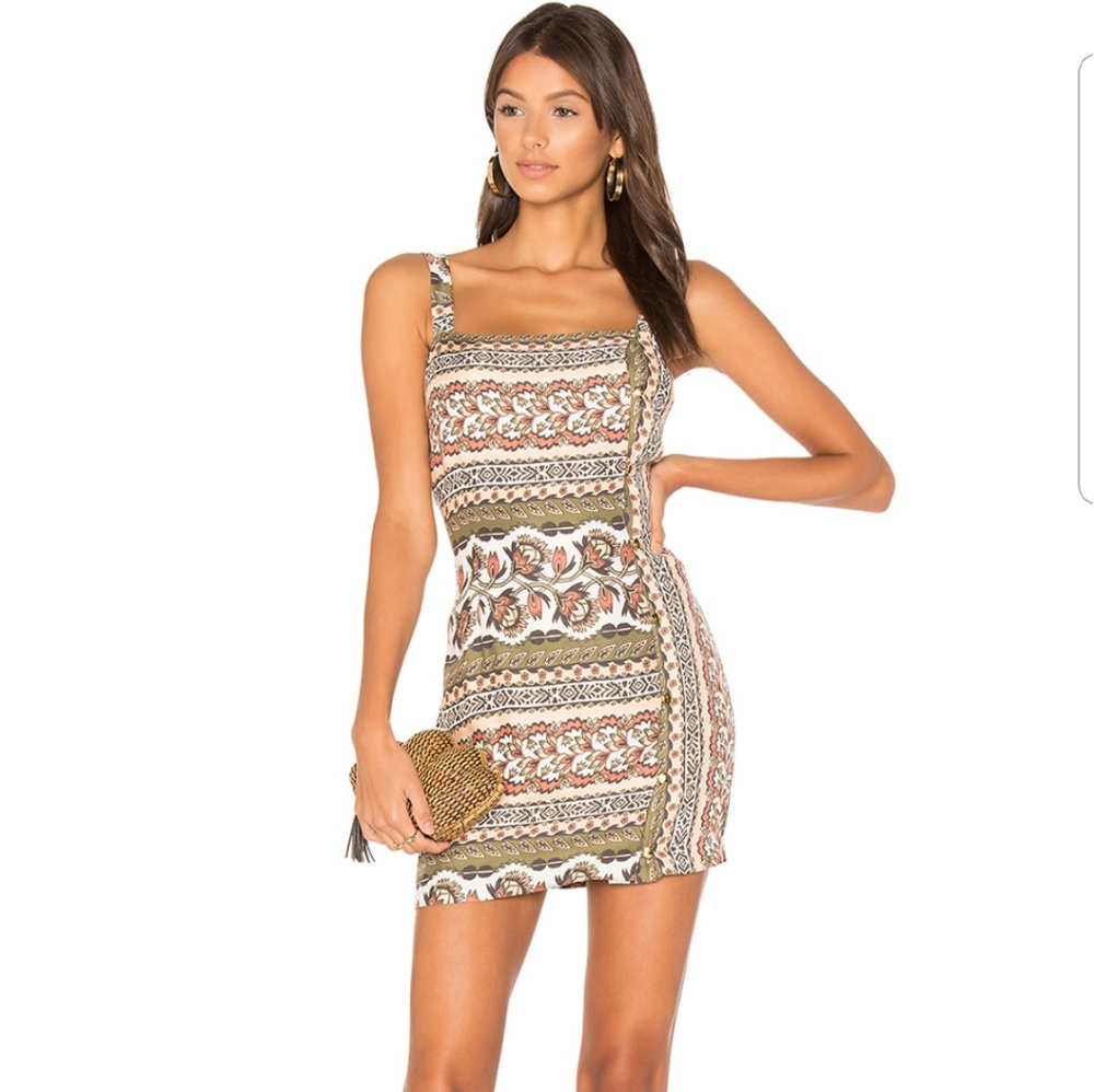 NWT MINKPINK Temple Button up dress